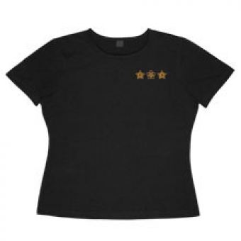 Venus-T-Shirt, schwarz mit Golddruck für Herren